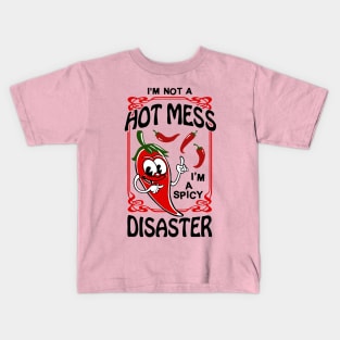 Chilli Peppers - HOT MESS or SPICY DISASTER? Kids T-Shirt